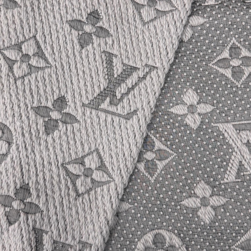 Louis Vuitton Logomania Scarf Wool Silk Monogram with Fringe — view 5