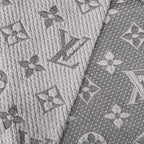 Louis Vuitton Logomania Scarf Wool Silk Monogram with Fringe — view 5