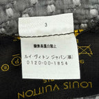 Louis Vuitton Logomania Scarf Wool Silk Monogram with Fringe — view 8
