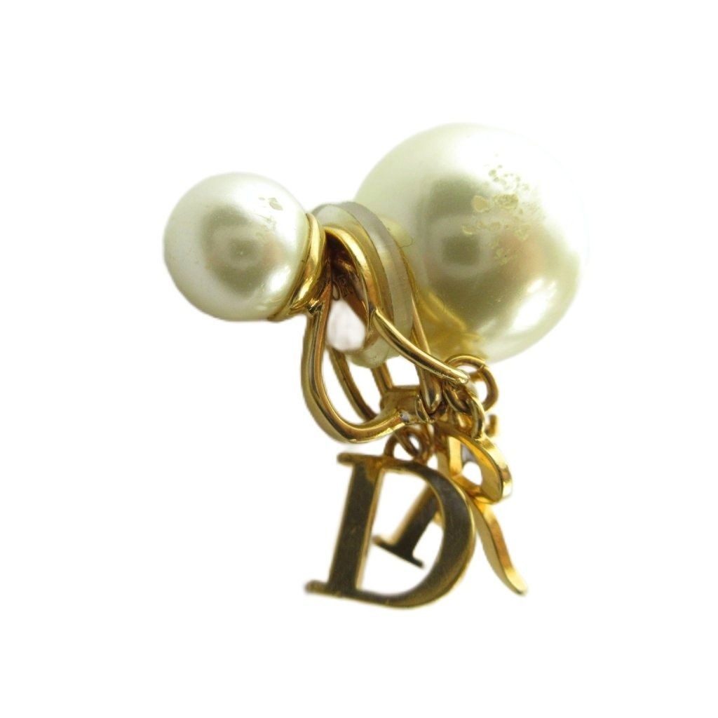 Dior Tribal Earrings for Logo Charm Gold