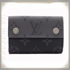 Louis Vuitton Discovery Compact Wallet Trifold Monogram Eclipse Canvas