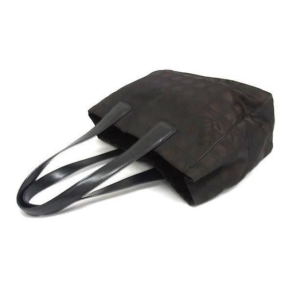 Chanel Tote New Travel Line PM Brown Black Nylon Leather — view 3