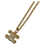 Celine Triomphe Rhinestone Necklace 42 cm — view 2