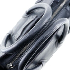 Celine Luggage Micro Shopper Calf Black Handbag — view 6