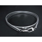 Louis Vuitton Patent Leather Bag Shoulder Strap Silver