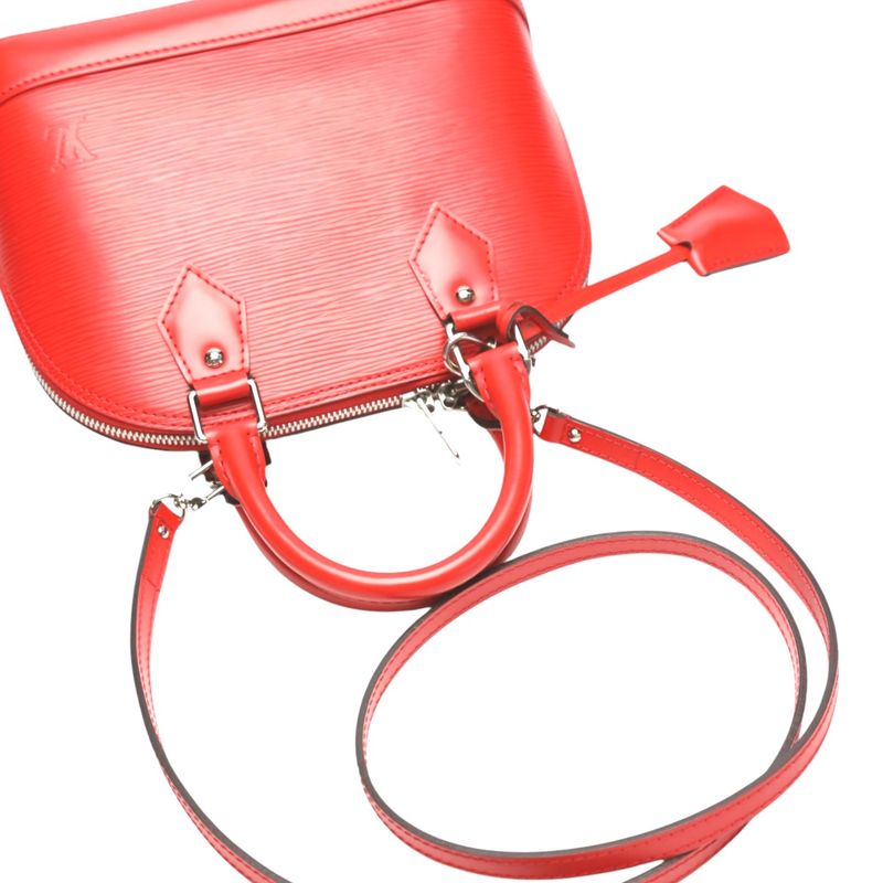 Louis Vuitton Epi Shoulder Bag Nano Alma Red — view 6