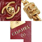 Chanel Chain Wallet Bordeaux Gold Lambskin Quilted Shoulder Bag — view 8