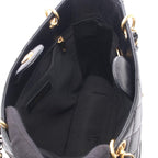 Chanel Tote Quilted Petite Shopping PST Black Leather Chainto — view 3