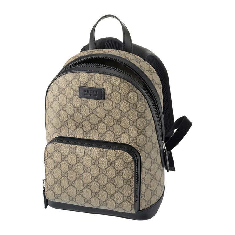 Gucci Backpack GG Supreme Beige Black — view 4