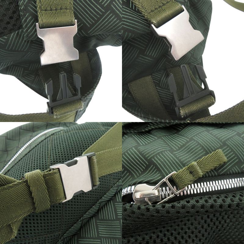 Bottega Veneta Nylon Body Bag Green 0525 — view 9