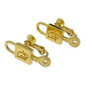 Dior GP Cadenas Motif Earrings Gold