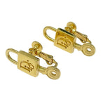 Dior GP Cadenas Motif Earrings Gold