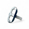 Hermes Ever Chaine D'ancre PM SV 925 Ring Silver 48 Size