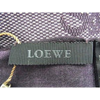 Loewe Repeat Anagram 70% Wool 30% Silk Scarf Shawl Purple — view 4