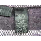 Loewe Repeat Anagram 70% Wool 30% Silk Scarf Shawl Purple — view 5