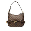Louis Vuitton Damier Highbury Shoulder Bag Brown Leather
