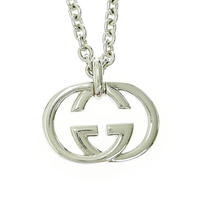 Gucci Silver Interlocking G Necklace 25.9 925 Engraved