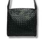 Bottega Veneta One Shoulder Bag Intrecciato Leather Black Gusset Soho Hobo — view 3