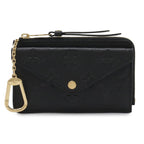 Louis Vuitton Monogram Empreinte Card Holder Recto Verso Coin Purse Case Noir