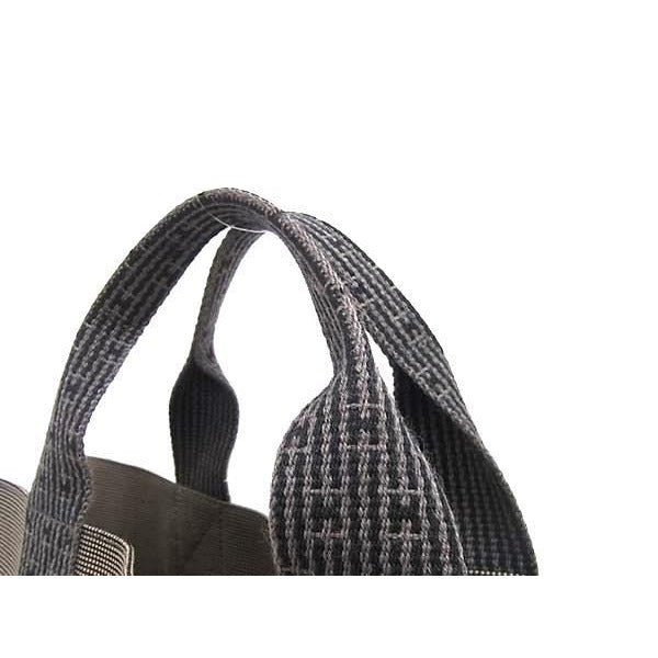 Hermes Tote Her Line MM Gray Canvas Silver — view 3