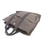 Hermes Tote Her Line MM Gray Canvas Silver — view 4