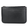 Louis Vuitton Coin Case Pochette Cles Epi Leather Noir Black Silver