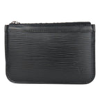 Louis Vuitton Coin Case Pochette Cles Epi Leather Noir Black Silver