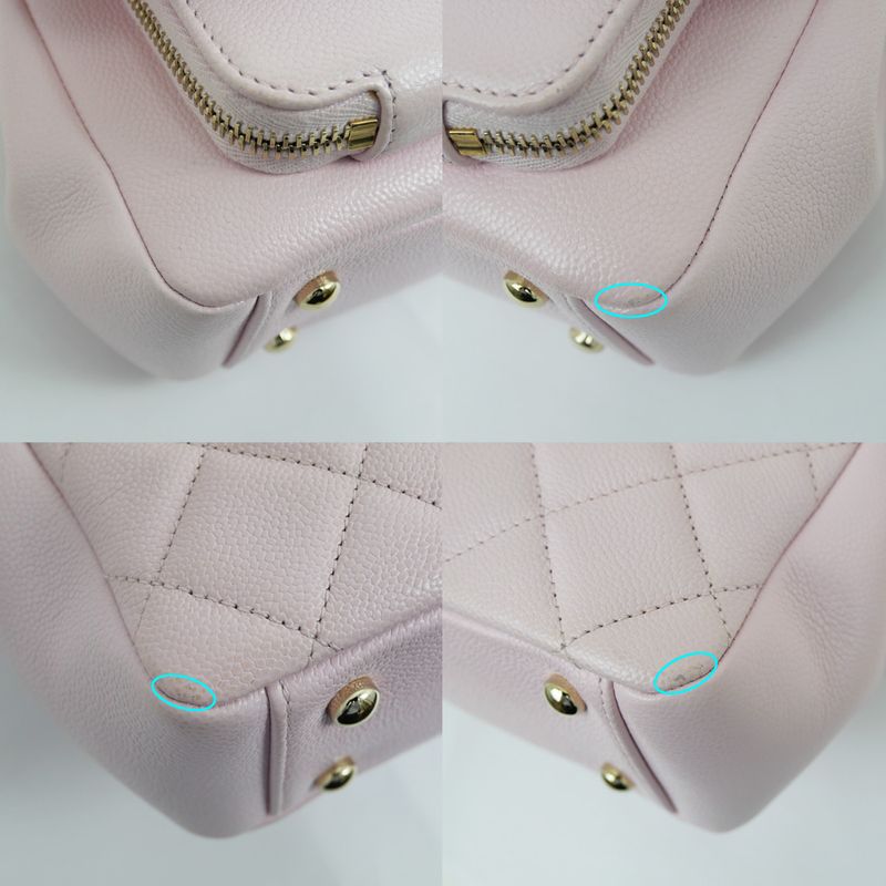 Chanel Business Affinity Pink Quilted Caviar Hand Shoulder Bag — view 5