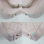 Chanel Business Affinity Pink Quilted Caviar Hand Shoulder Bag — view 5