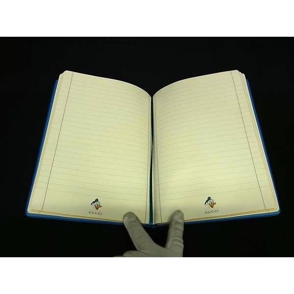Gucci GG Pattern Disney Collaboration Donald Duck Leather Notebook — view 3