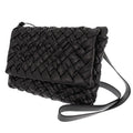 Bottega Veneta Rumple Messenger Shoulder Bag Calf Black Silver