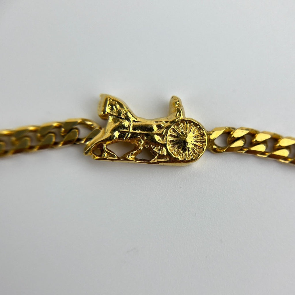 Celine Logo Bracelet Bangle Gold Vintage — view 4