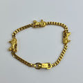 Celine Logo Bracelet Bangle Gold Vintage