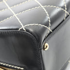 Chanel Handbag Wild Stitch Black Leather — view 6