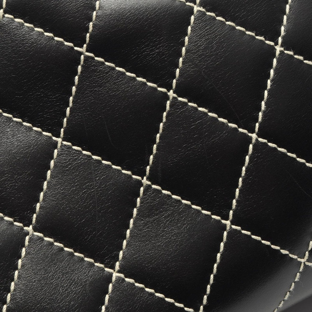 Chanel Handbag Wild Stitch Black Leather — view 7