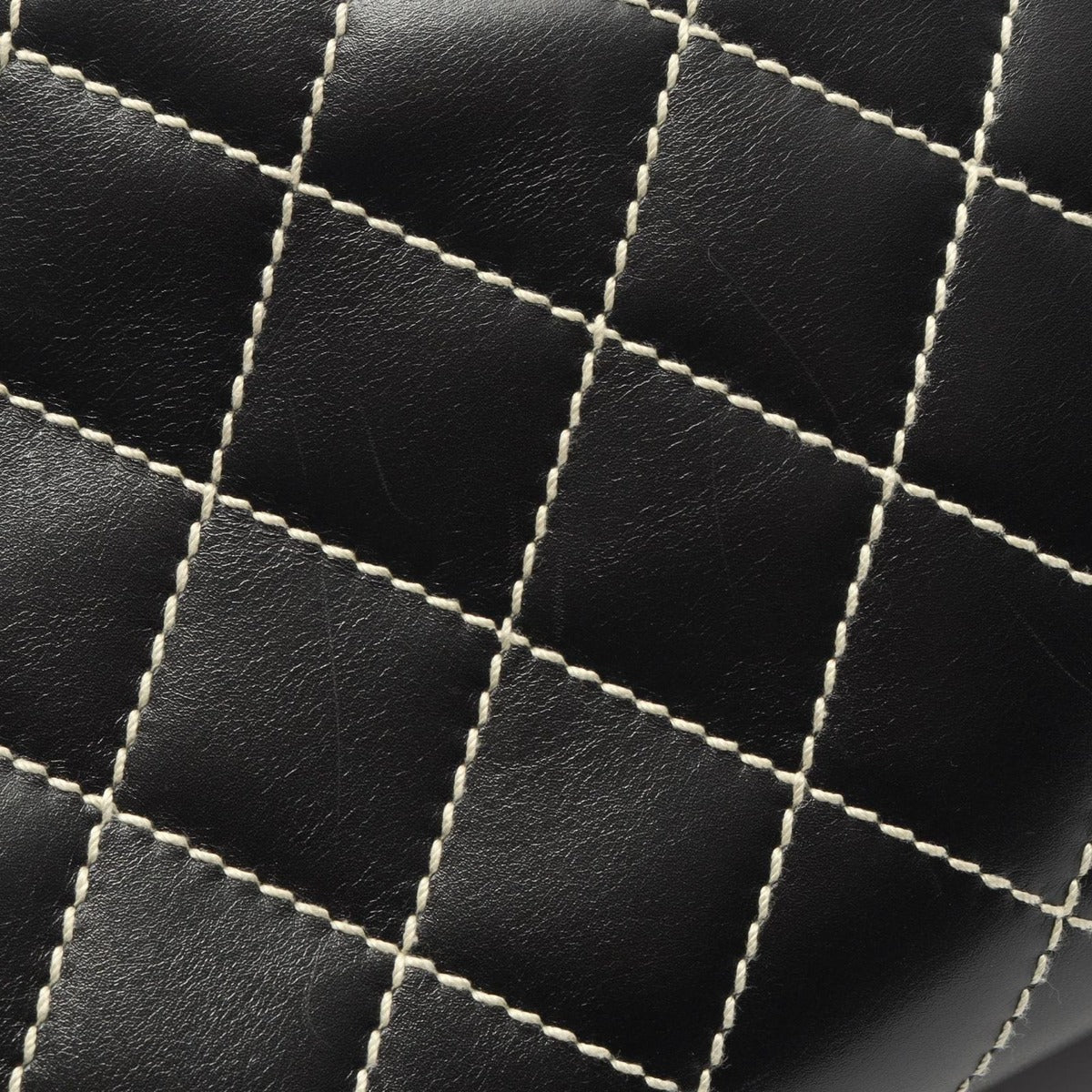 Chanel Handbag Wild Stitch Black Leather — view 7