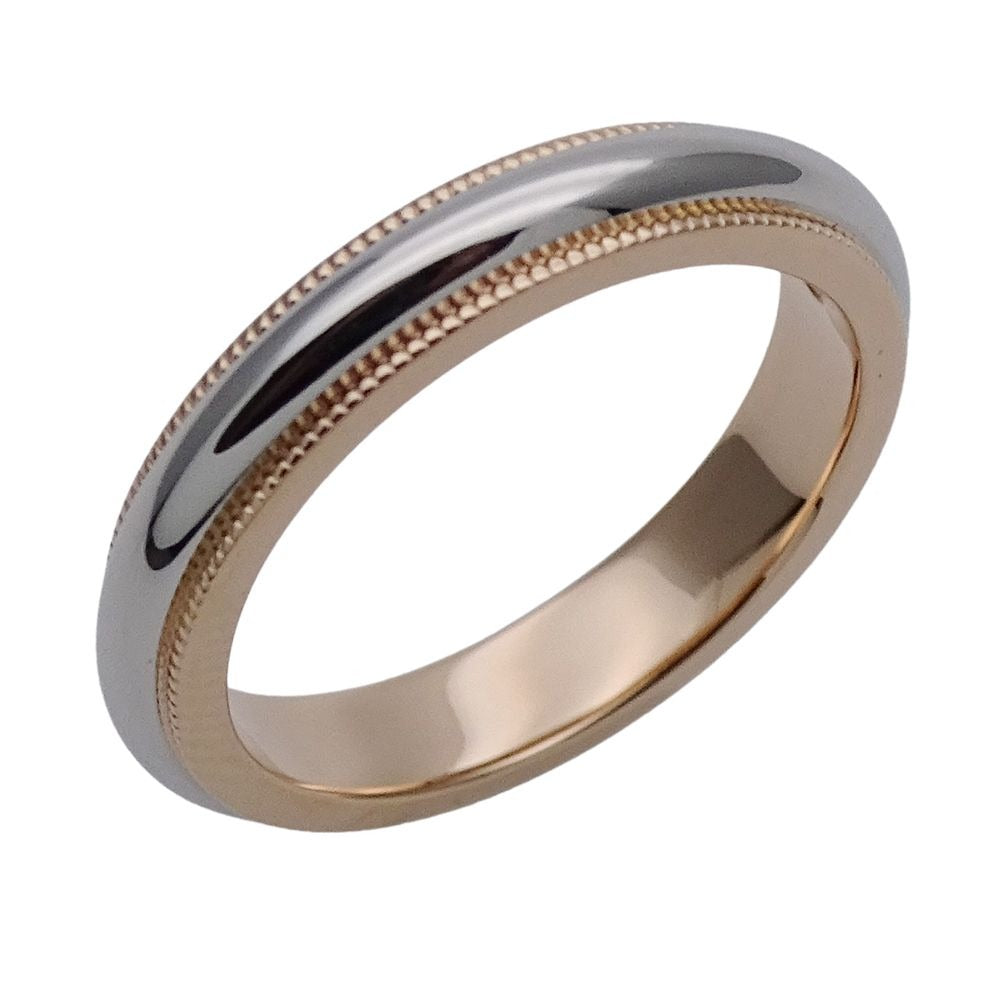 Tiffany & Co Ring Together Milgrain Silver Pink