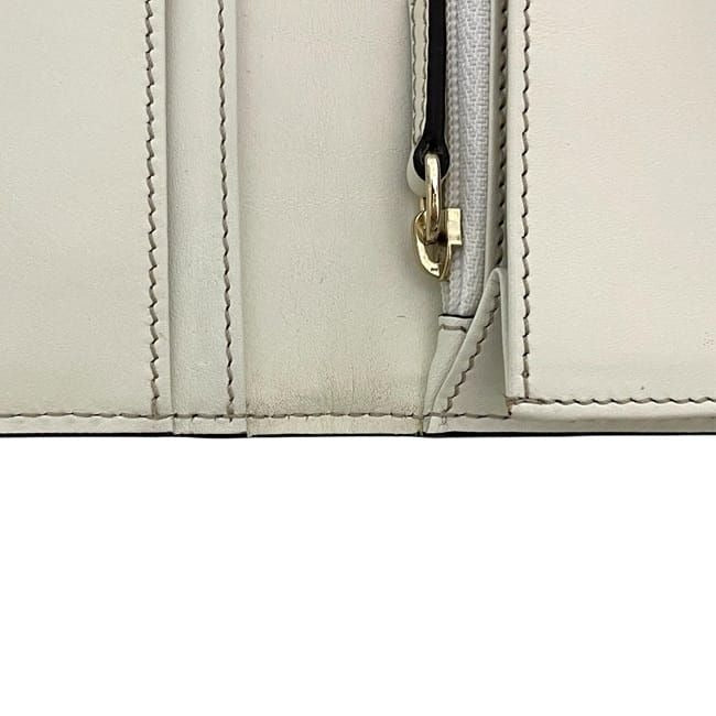 Celine Bifold Long Wallet Beige White Macadam — view 8
