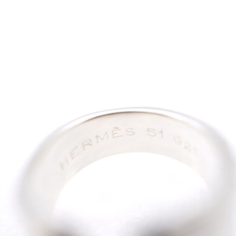 Hermes Mexico Double Silver Yellow Gold Ring 51 — view 7