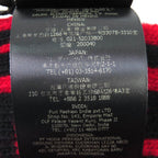 Fendi Wool FF Logo Zucca Pattern Knit Scarf Red Black — view 7