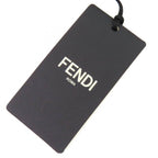 Fendi Wool FF Logo Zucca Pattern Knit Scarf Red Black — view 8