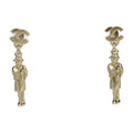 Chanel Metal Gold Mademoiselle Coco Mark Swing Doll Motif 02
