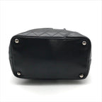 Chanel CC Logo Cambon Leather Patent Mini Hand Tote Black — view 4