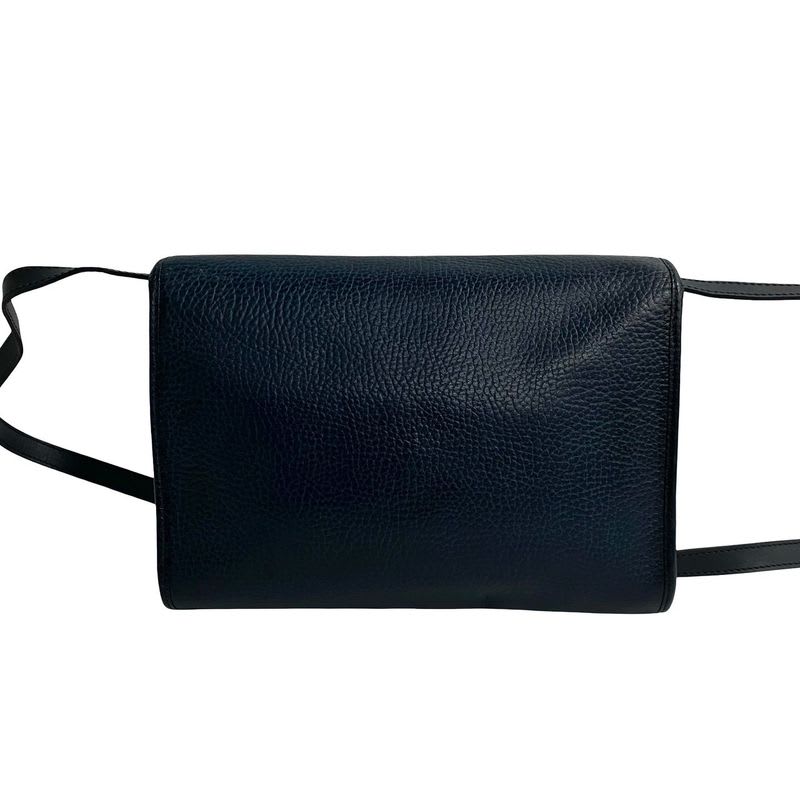 Christian Dior CD Logo Hardware Leather Shoulder Bag Pochette — view 5