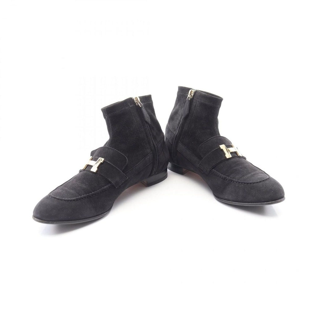 Hermes Boots Saint Honore Constance Short Suede — view 3
