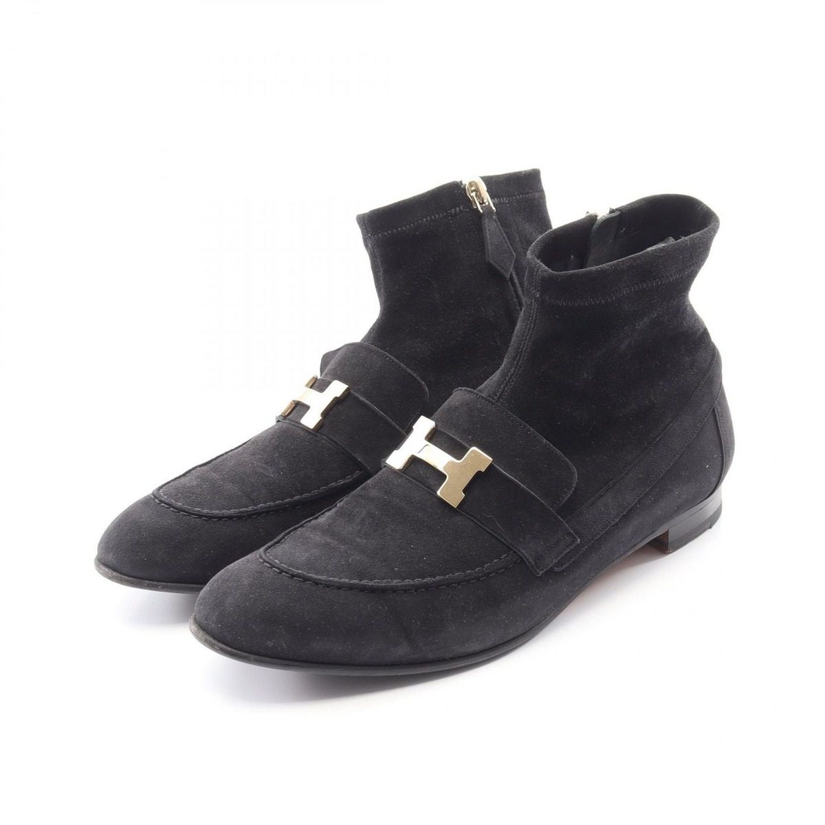 Hermes Boots Saint Honore Constance Short Suede
