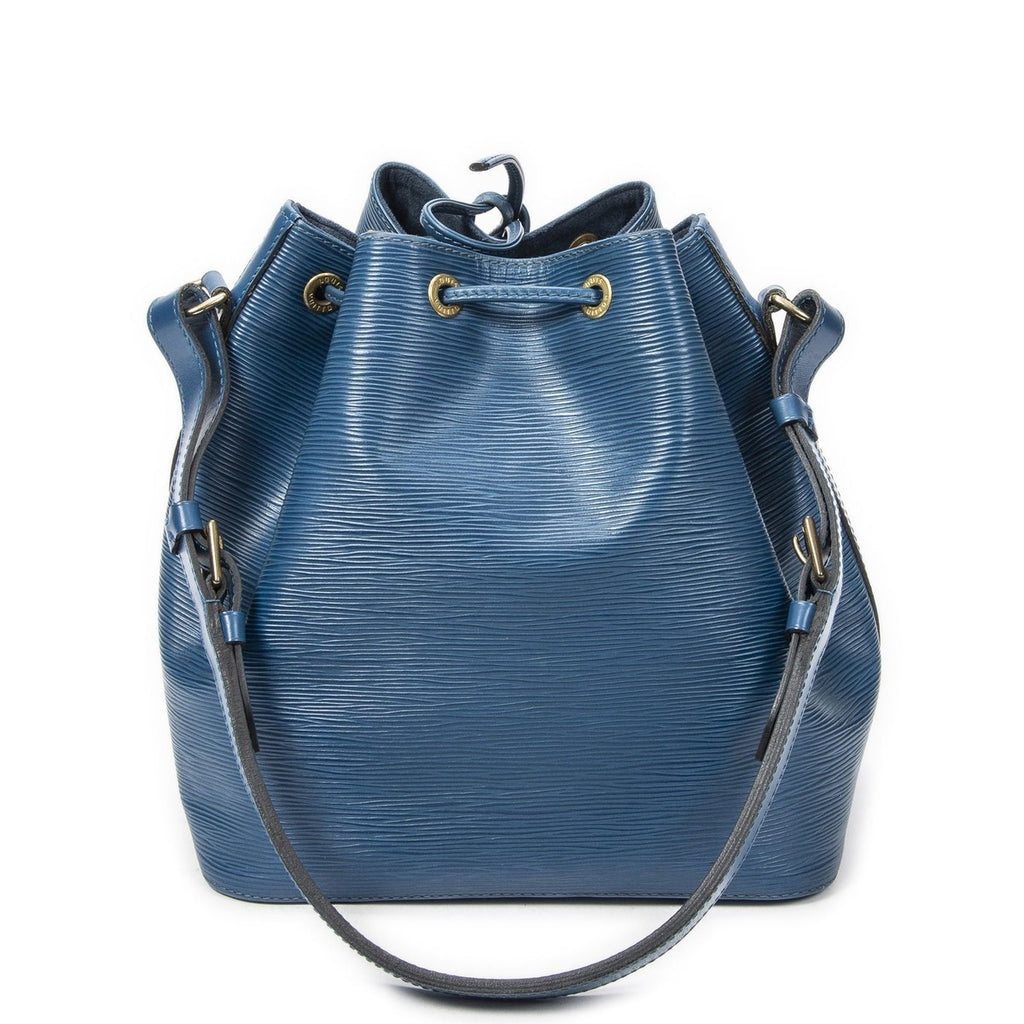 Louis Vuitton Noe Blue Epi Handbag — view 5