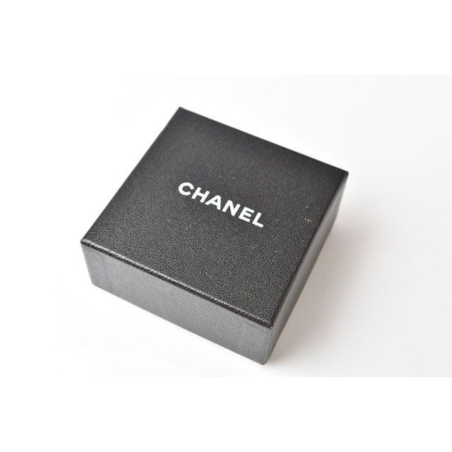 Chanel Earrings Accessories Coco Mark CC Rhinestone Gunmetal — view 7
