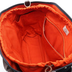 Hermes Tote Sac de Pansage Gourme Blue Navy Fu Canvas — view 3
