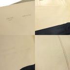 Celine Tote Bag Horizontal Cabas ebt Leather Beige Black Gold Hardware — view 5